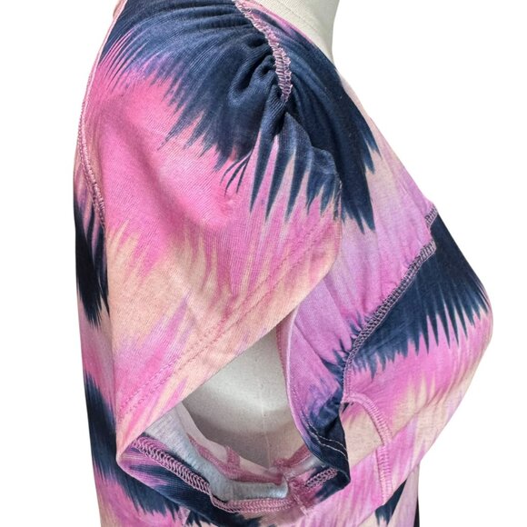 Free People Tie-Dye True North V-Neck Tee Shirt - Size Medium NWT - Picture 4 of 5